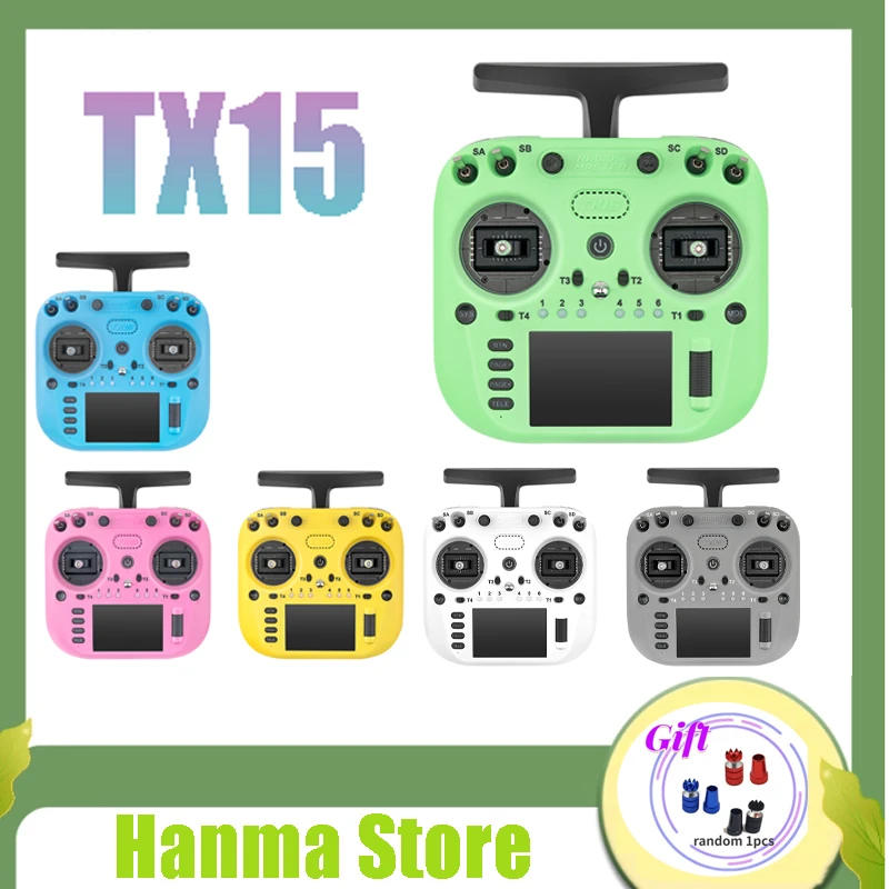 

Radiomaster TX15 16ch 3.5inch IPS Touchscreen V5.0 Hall Gimbals Radio Controller ExpressLRS Built-in Gyro Microphone