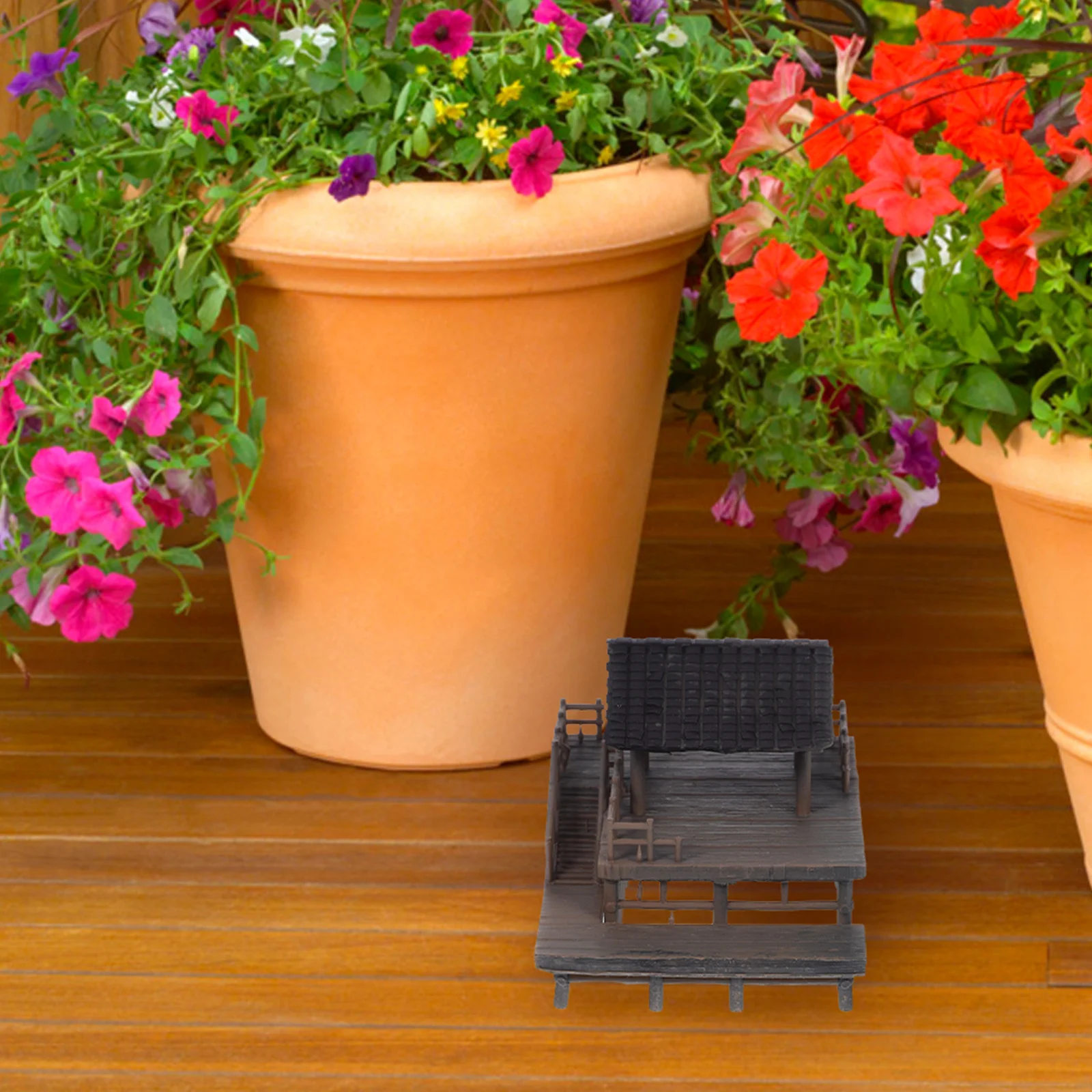 

Micro Landscape Decor Mini Pavilion Statue for Aquarium Bonsai Zen Garden Chinese Ancient Building Fish Tank Decoration