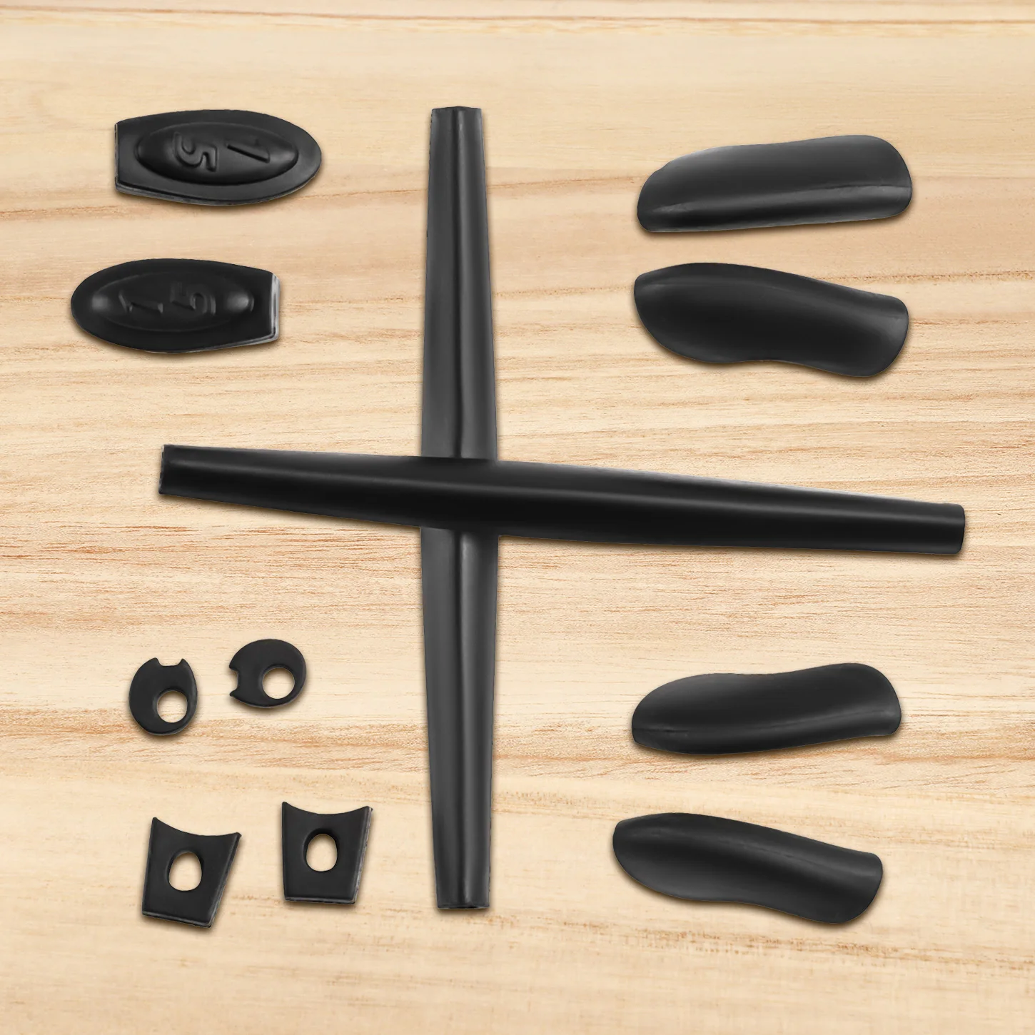 Replacement Rubber Kit Ear Socks Nose Pads Pieces for Oakley X Squared OO6011 Sunglasses