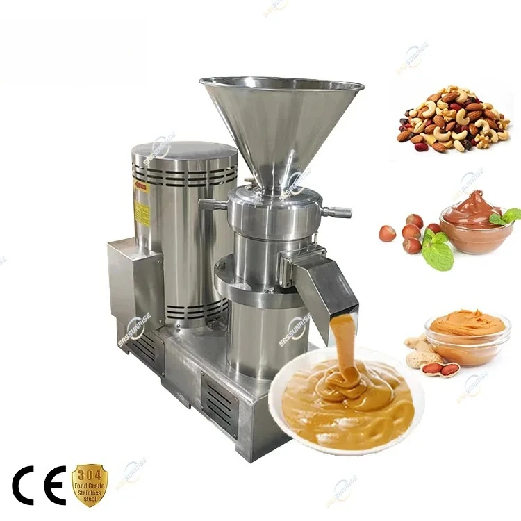 

Commercial Electric Groundnut Paste Milling Macadamia Hazelnut Sesame Shea Pistachio Almond Nut Peanut Butter Making Machine