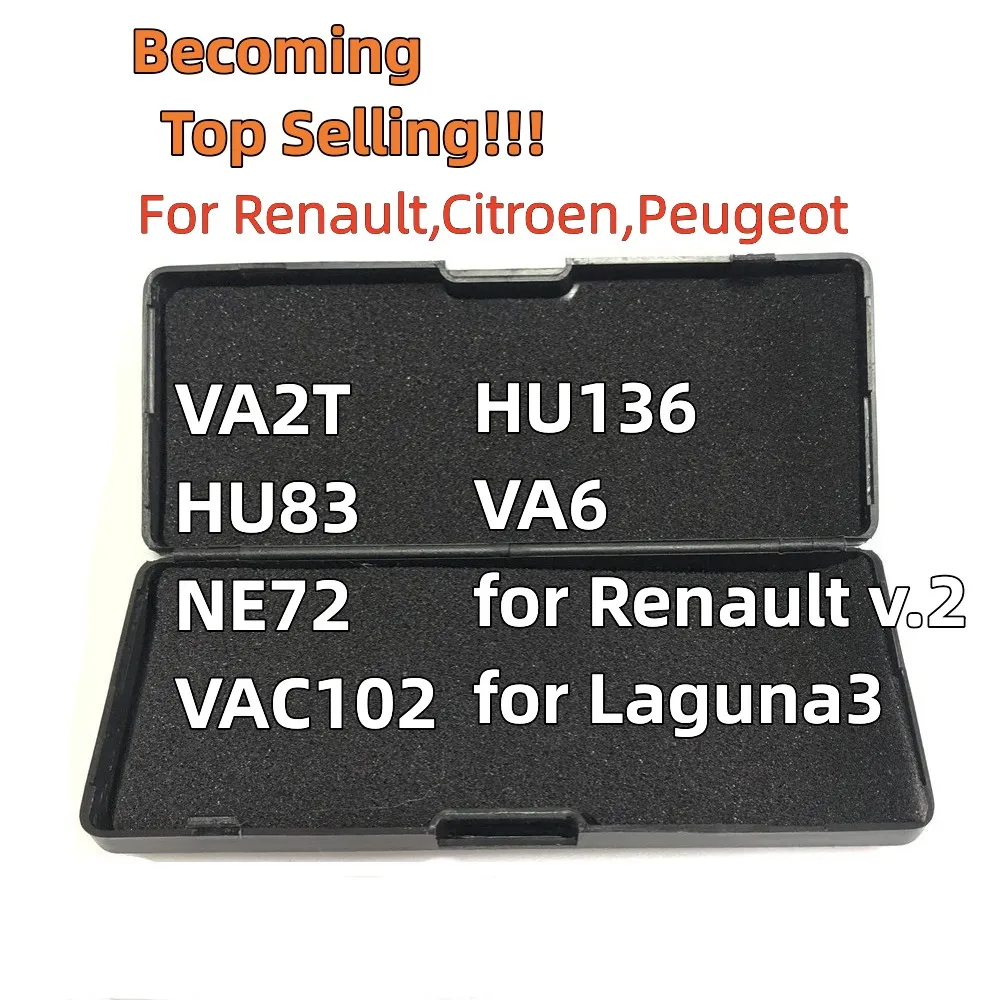 LiShi 2 in 1 VA2T VA2 HU83 NE72 VAC102 HU136 VA6 for Renault V.2 Laguna3 Locksmith Tools For Renault，Citroen，Peugeot car keys