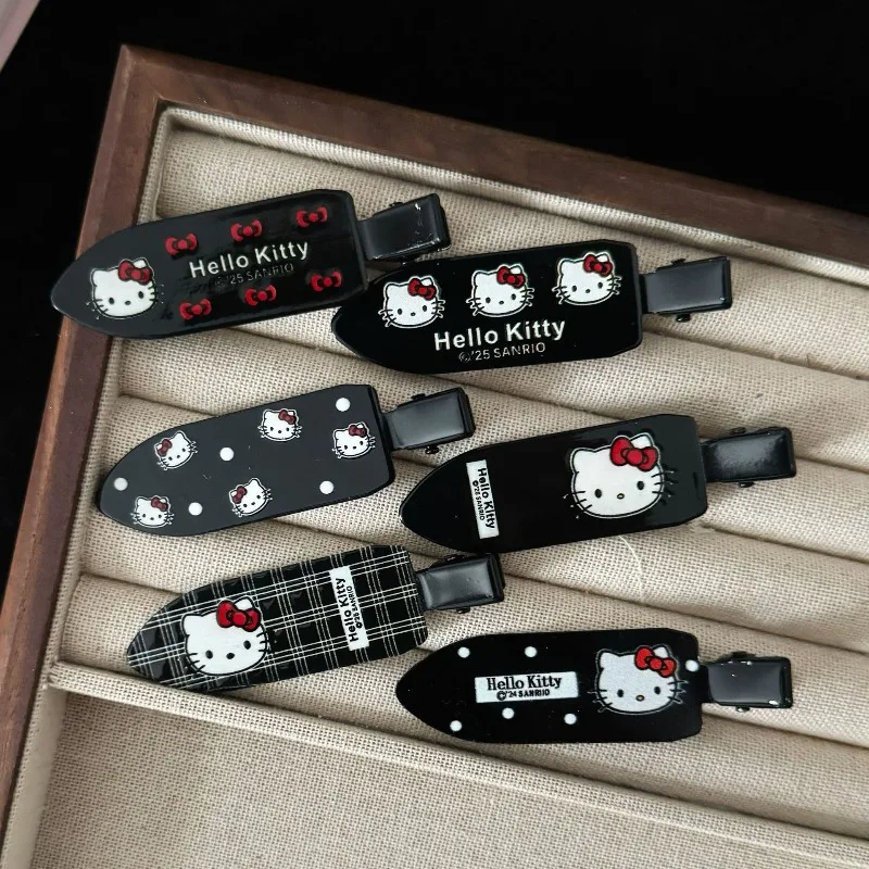 

10pcs Kawaii Hello Kitty Hair Clip Cute Cartoon Side Notch Hair Clip Women Supplies Desktop Accessories Student Gift Wholesale