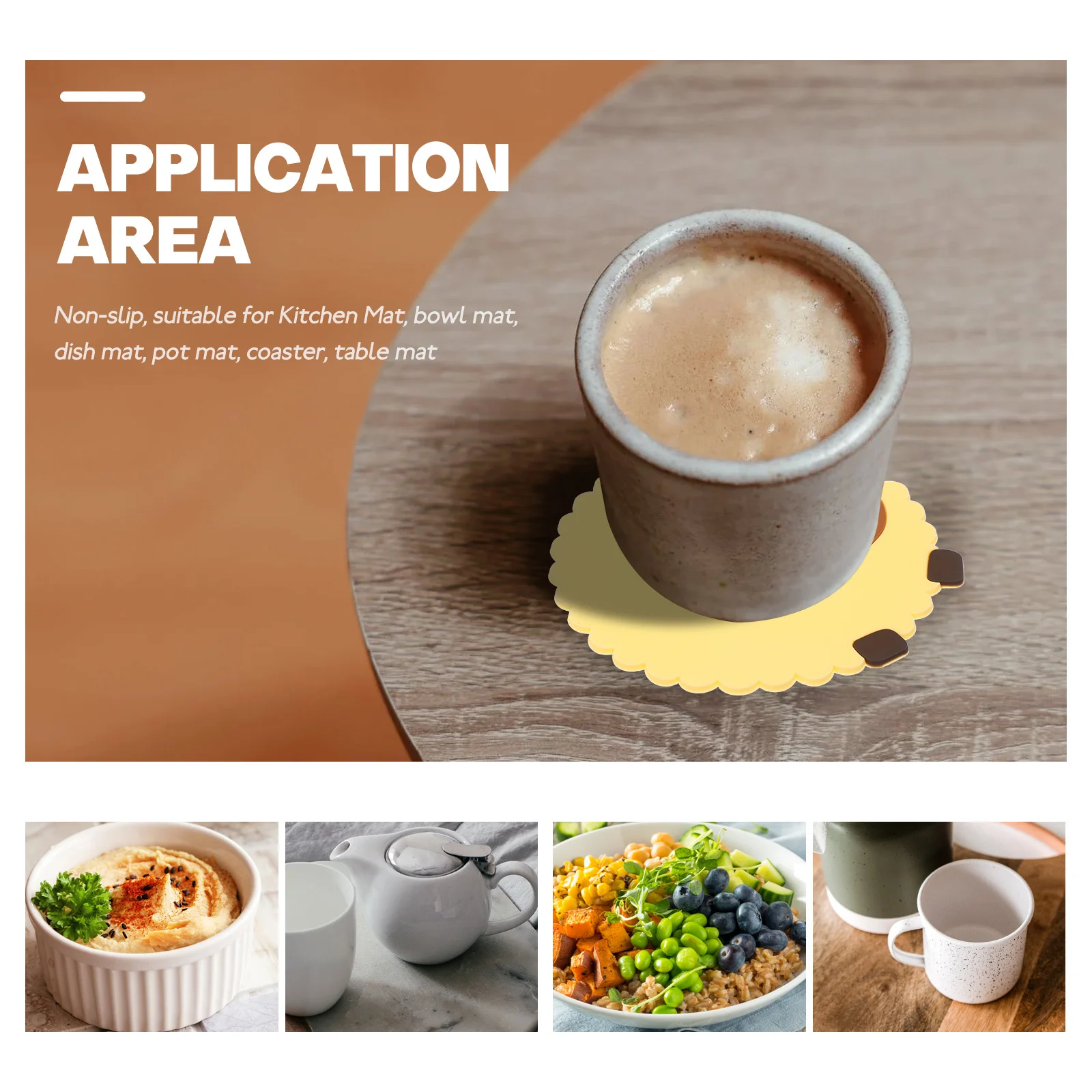 

Waterproof Non-Slip Placemats Cartoon Chicken Design Heat Insulation Table Mat Bowl Cup Pad Pvc Dining Table Mats Set