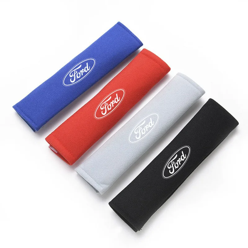 Car Seat Belt Cover Adjustable Plush Car Safety Belt Cover Shoulder Pad for Ford focus Fiesta Ranger Mondeo Transit Accessories