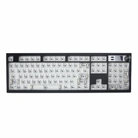 Kit de teclado mecánico GMK104, intercambiable en caliente, teclado para juegos compatible con bluetooth, estructura de junta retroiluminada a través de pantalla