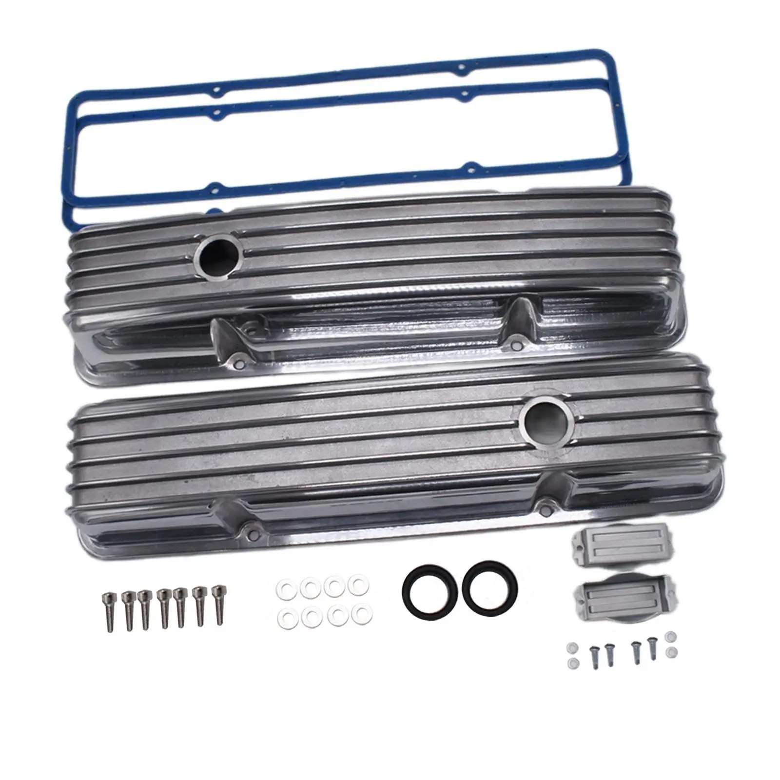 Tall Valve Covers Kit with Hole for Chevy Sbc 327 350 400 1958-1986