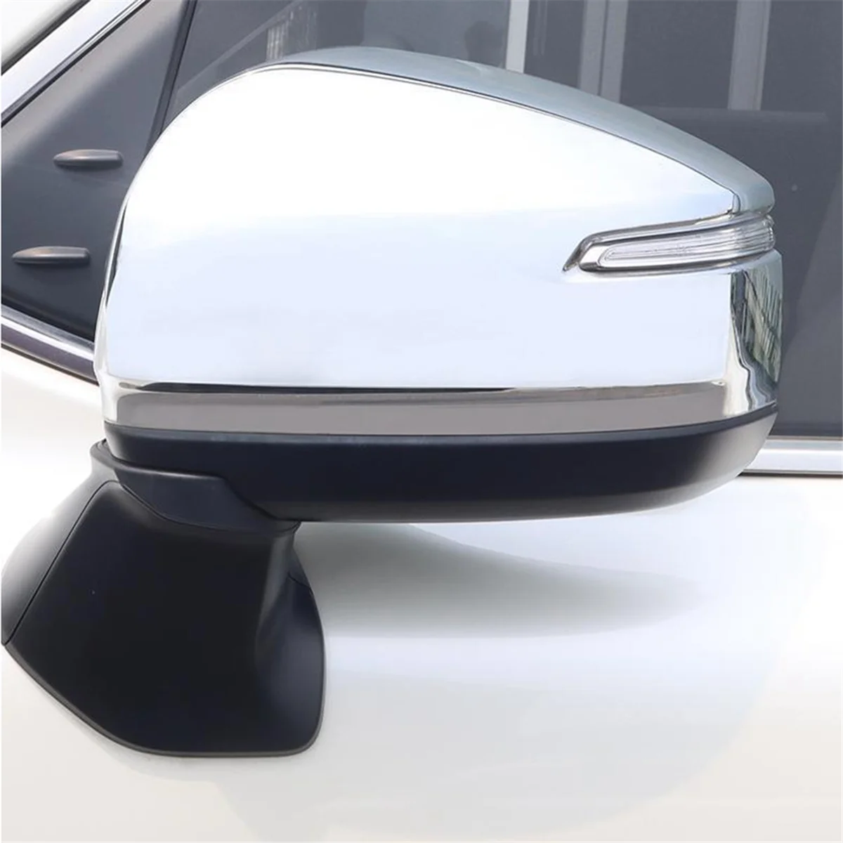 Car Accessories for Toyota Land Cruiser 300 Series LC300 2022 ABS Chrome Side Wing Rear View Rearview Mirror Cap Cover A