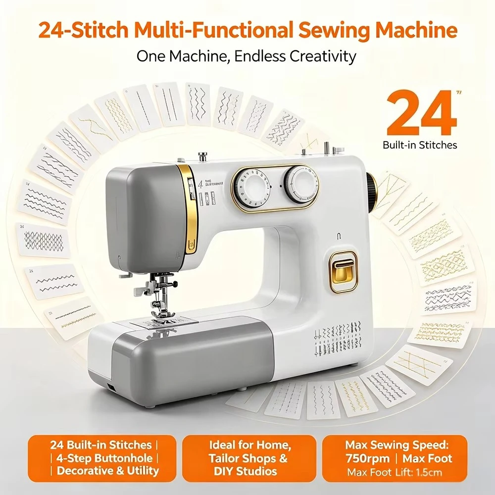 Multi Functions Portable Home Use Sewing Machine Computerized Mini Hand Sewing Machine Portable
