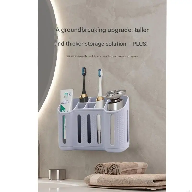 Toothbrush And Accessories Holder Storage Rack For Home Bathroom Organizing Use 55KF