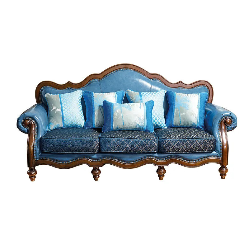 Amerikanisches Sofa aus Rindsleder der ersten Schicht