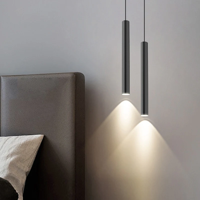 Indoor LED Pendant Lamps for Bedroom Hardwired AC85-265V Adjustable Line LED Suspended Hanging Lights Chandelier Lamp for Foyer