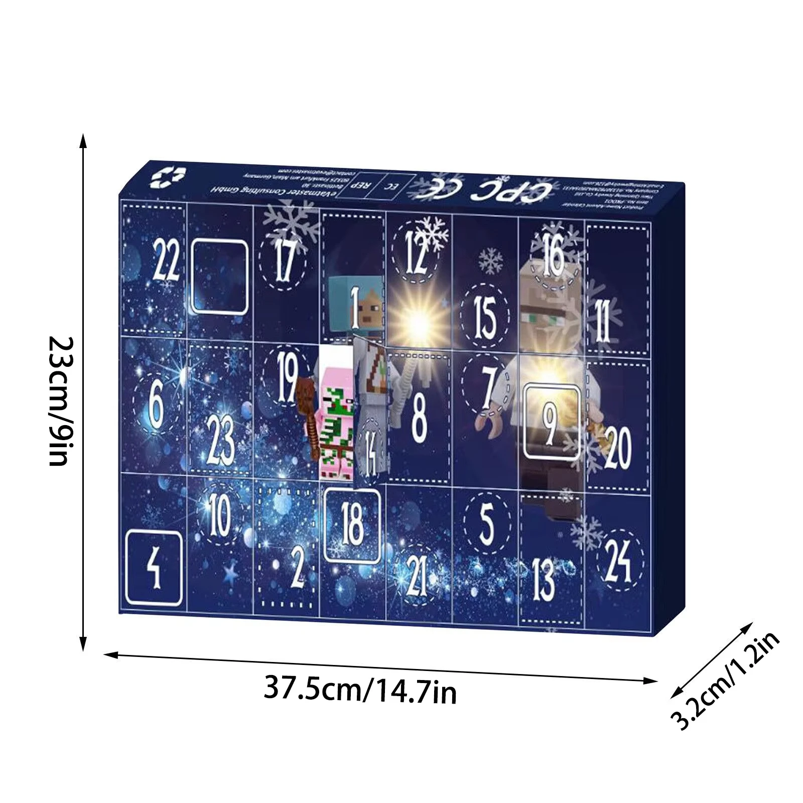 Calendario natalizio 2024 Toy-calendario conto alla rovescia 24 giorni, il Kit include 24 caratteri, regali a sorpresa per bambini e fan