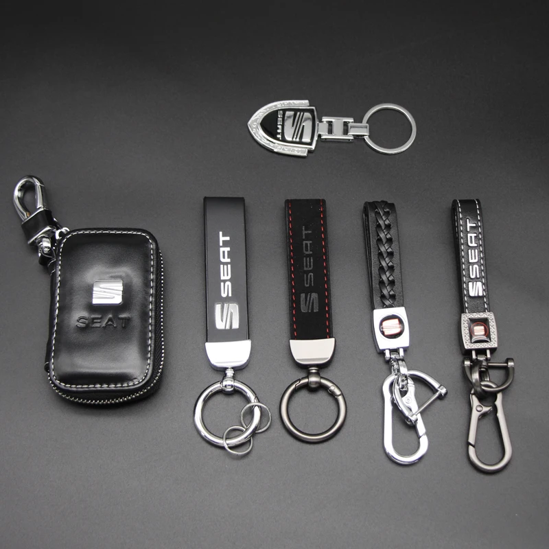 3D Metal/Leather Car Styling Keychain For Seat FR Cupra Leon 2 Mk3 Mk2 Mk1 5f Ibiza Altea Key Chain Key Rings Auto Accessories