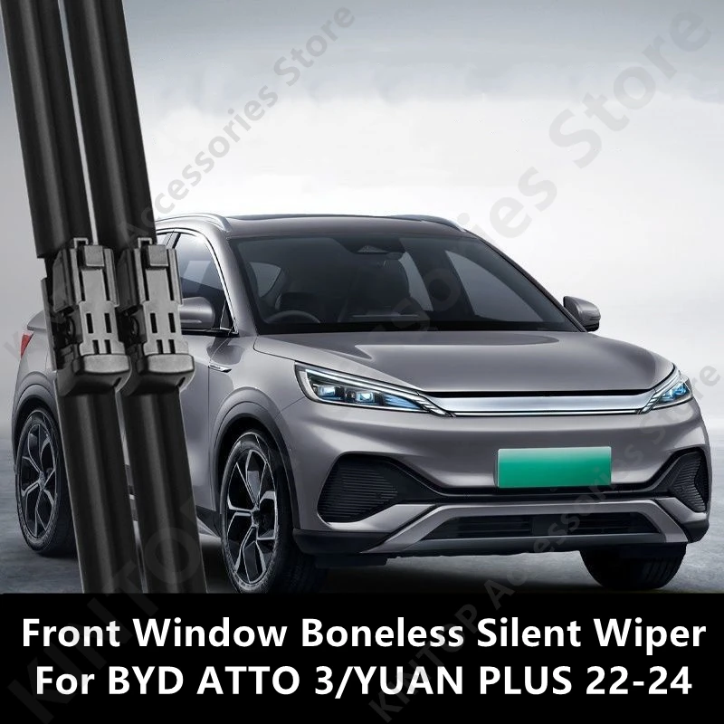 

For BYD ATTO 3/YUAN PLUS 22-24 Front Window Boneless Silent Wiper,Auto Exterior Parts Modification Protection Accessories Refit