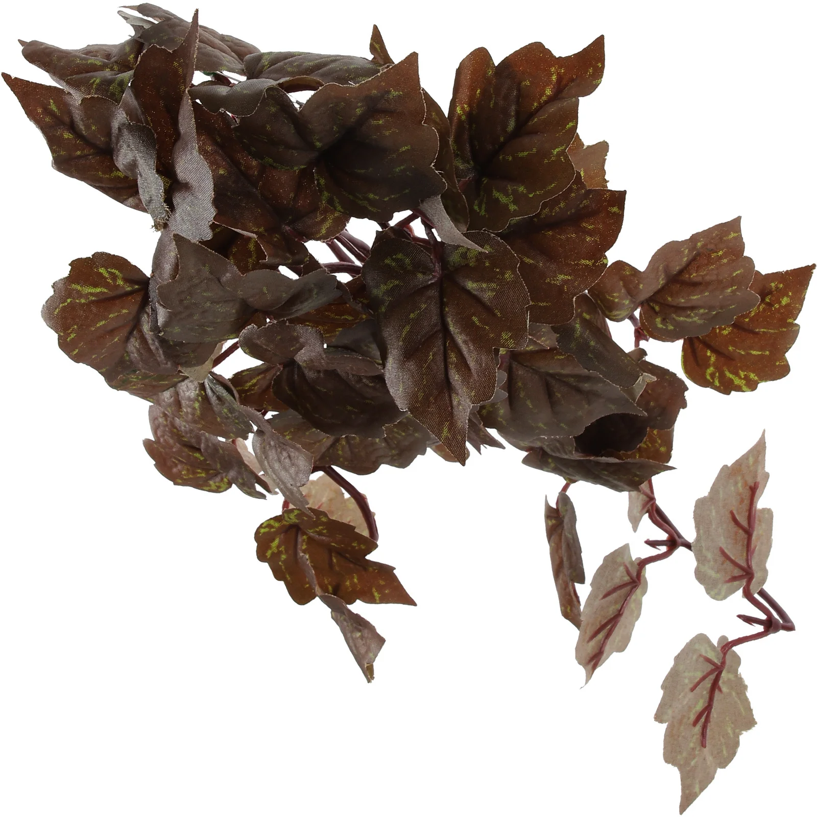 

Reptile Simulated Plant Decor Durable Plastic Reptile Plants for Terrarium Aquarium Habitat Fake Hanging Leaves Pendant