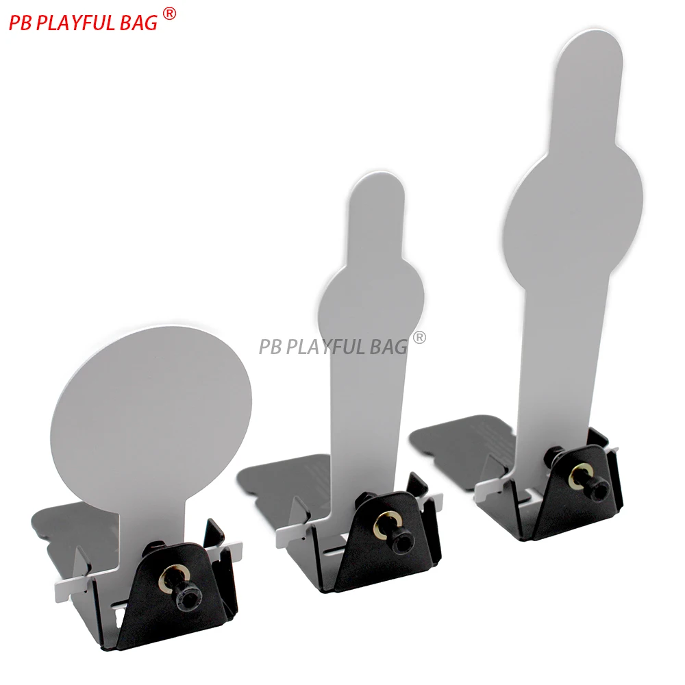 Carbon Steel Popper Target - Shooting Practice for Airsoft & Soft Dart Blasters Manual Reset Training Target S/M/L Sizes QJ123
