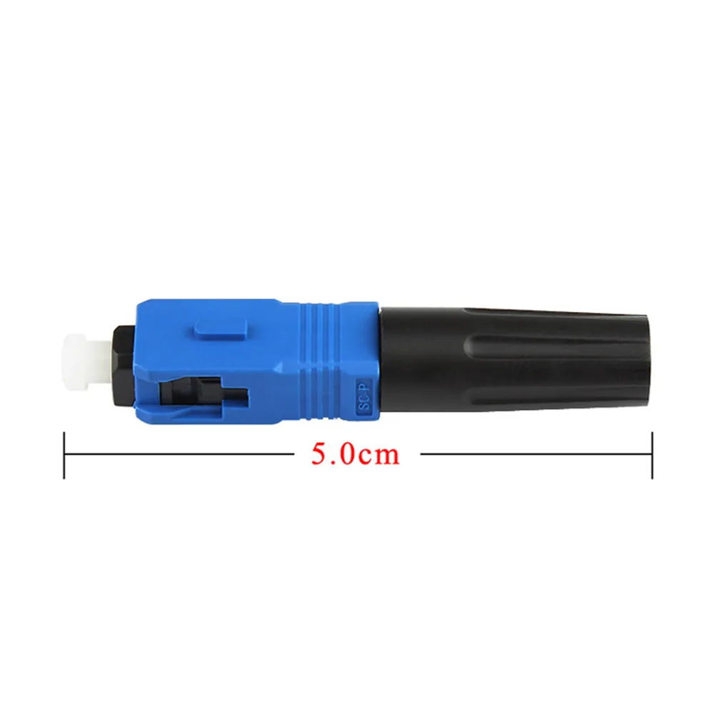SC/UPC 커넥터 고품질 SC 광섬유 퀵 커넥터 UPC 고속 커넥터, 단일 모드 FTTH SC 28mm 절단 길이 50 개