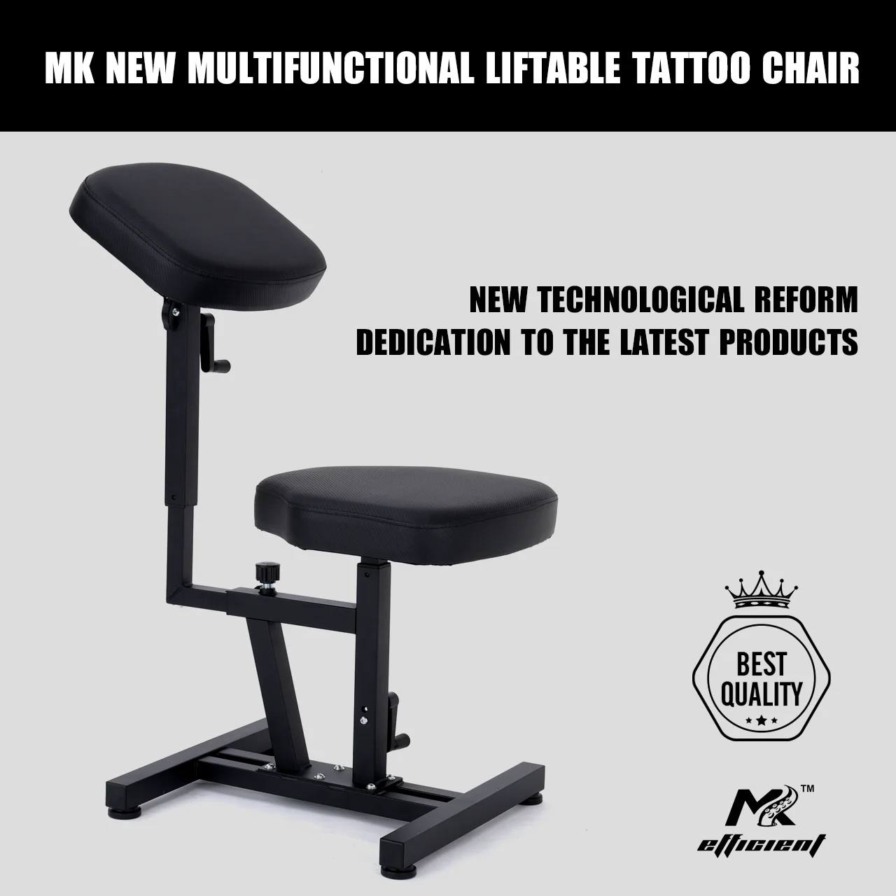 MK New multifunctional liftable tattoo chair tattoo arms