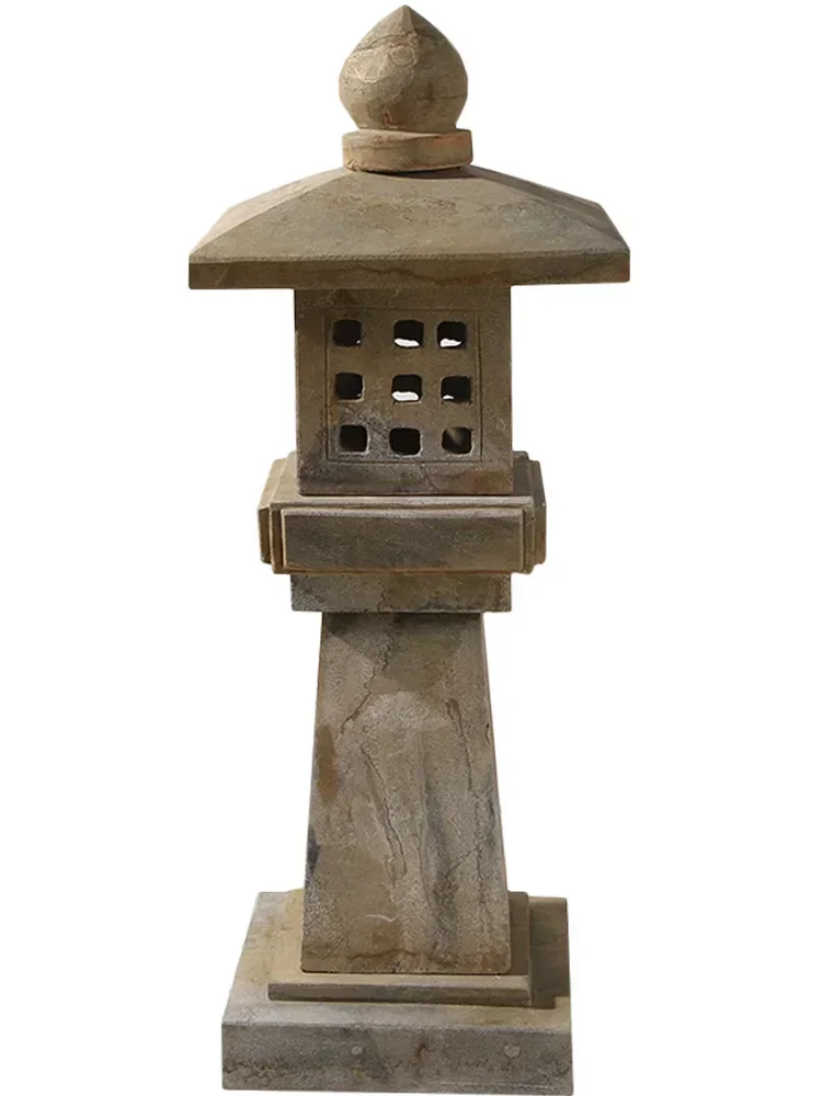 Custom Stone Lantern Garden Light Antique Solar Stone Lantern Outdo