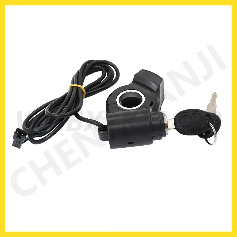 Electric Scooter Thumb Throttle Voltmeter Digital Voltage Display Switch Power with Key Lock for KUGOO M4 Pro Accessories