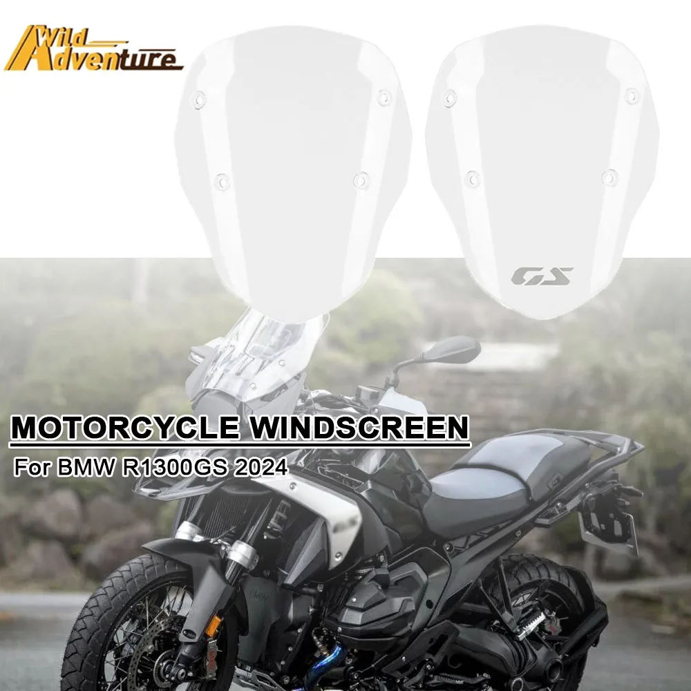 

Motorcycle Sports Visor Windshield Windscreen Wind Shield Guide Plate Screen For BMW R1300GS R 1300 GS GS1300 2024 Front Spoiler