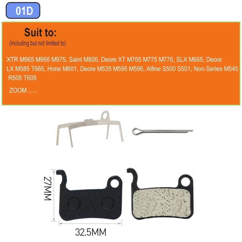 1/2/4/6/8/10 أزواج دراجة الفرامل الوسادة الراتنج ل SHIMANO XTR M965 M975 Saint M800 Deore XT M765 M775 التكبير سكوتر كهربائي منصات