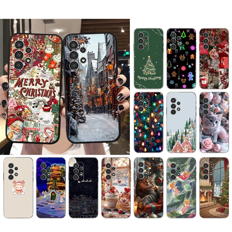 Christmas Art Phone Case For Samsung Galaxy S26 Plus Edge S25 S24 S23 S22 Ultra S23 S22 S25 Plus S24 FE