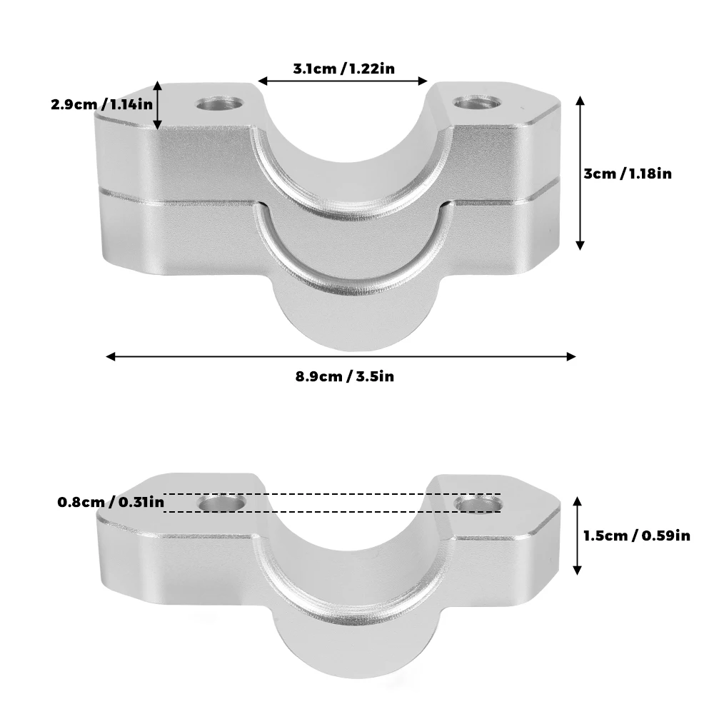 For BMW R1300GS R 1300 GS Handlebar Risers Clamps R1300GS 2024 ADV Height Increaser Extension Clip CNC Motorcycle Accessories