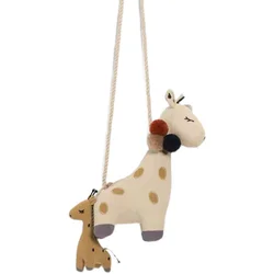 Cute Giraffe Plush Purse Cartoon Animals Shape Crossbody Bag Kid Shoulder Bags Girls Birthday Presents