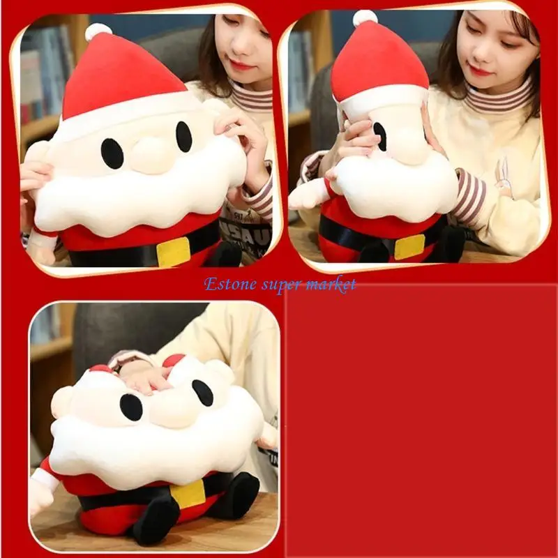090B 14 Plexhop Toy Papai Noel Pillow Pillow para Ornamento Toy recheio não-deformado para desktop Decors Gift