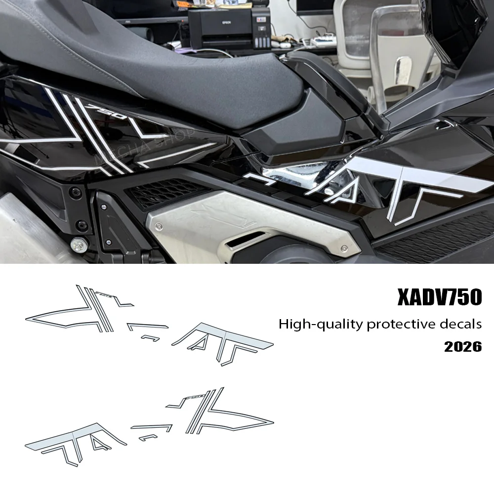 

For XADV750 X ADV 750 2025 2026 Motorcycle Fairing Sticker Decal Kit Protection Glossy Sticker