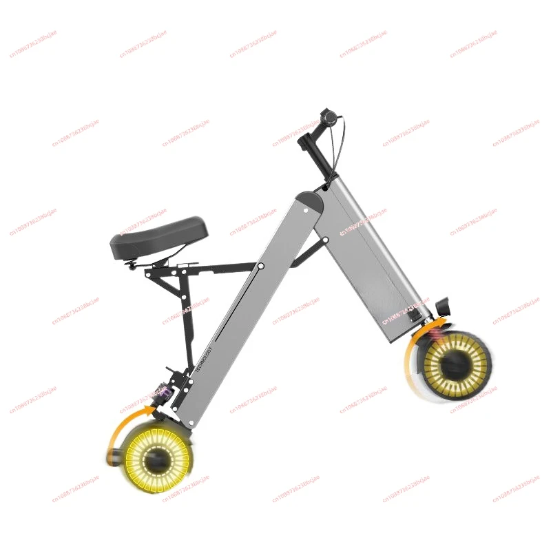 

Mini Folding Electrombile/Scooter Ultra-Light Portable Battery Bicycle Driving Two-Wheel Walking Light-Duty Vehicle