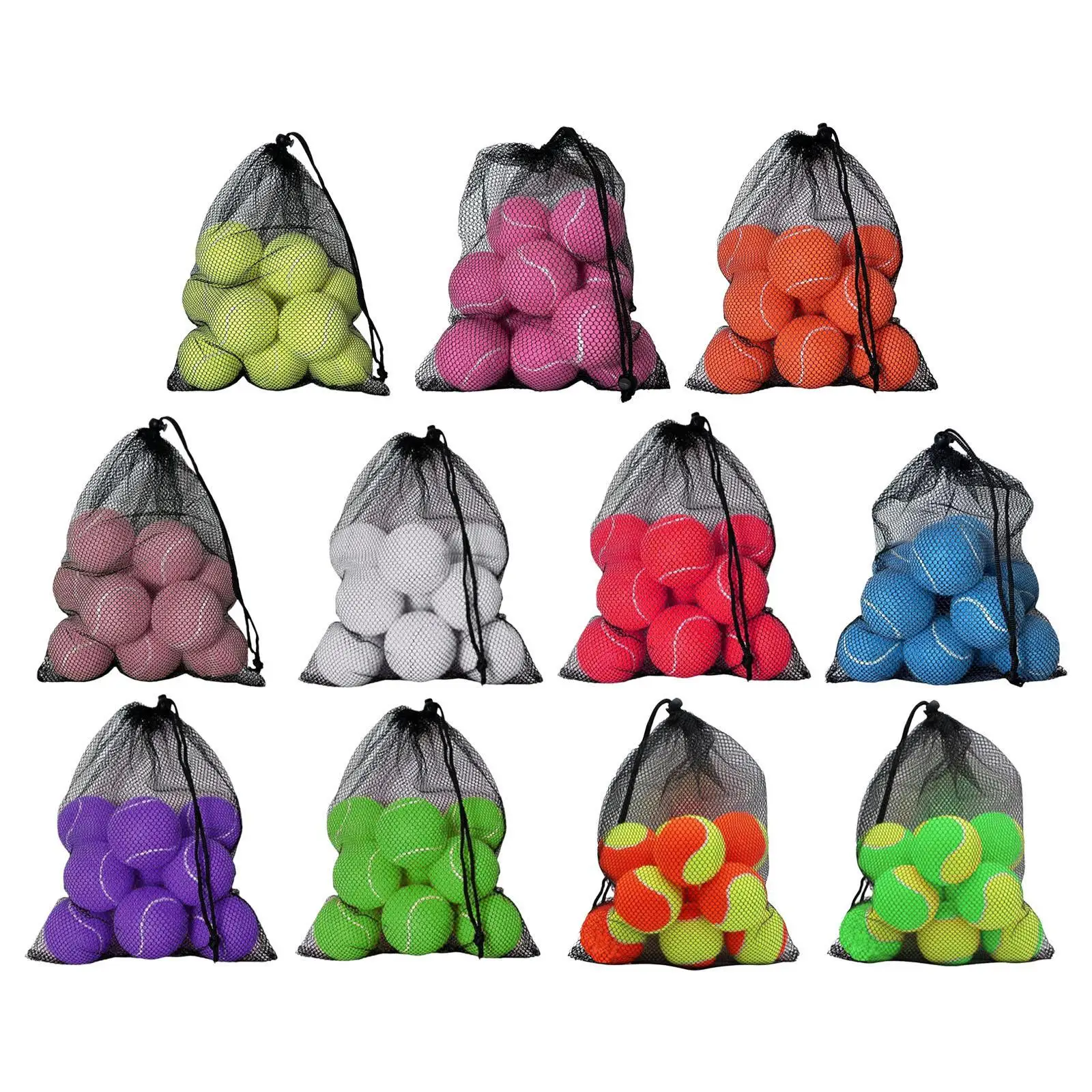 12 Pieces Tennis Balls Practice Balls for Activities Entertainment Sports