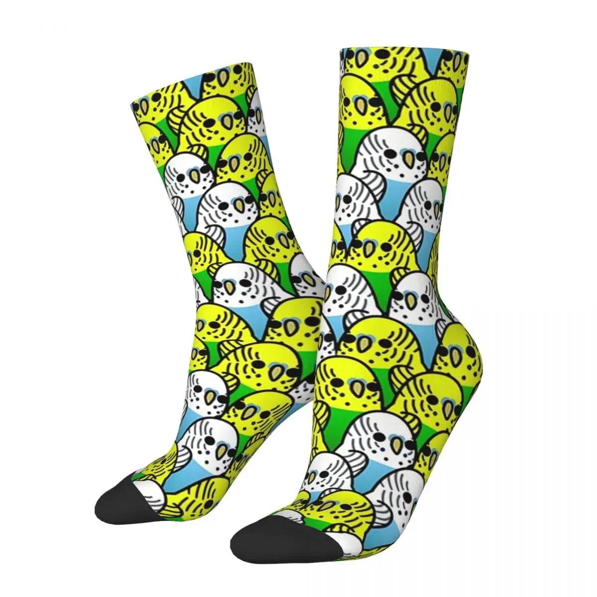 Too Many Birds! - Budgie Squad Socks Harajuku Super Soft Stockings All Season Long Socks Accessories for Unisex Gifts