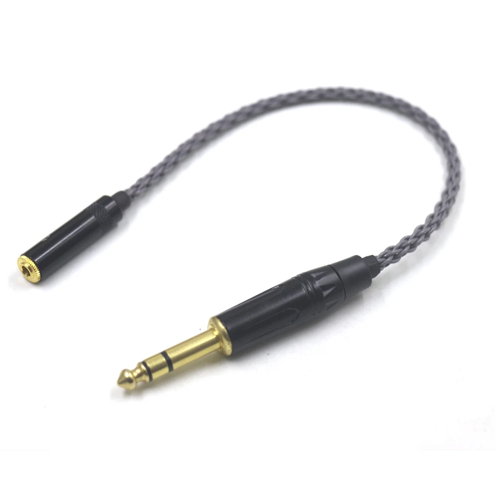 

HiFi 1/4 6.35mm TRS Male to 3.5mm Stereo Female Audio Adapter Cable 6.5mm M to 3.5mm F Cable