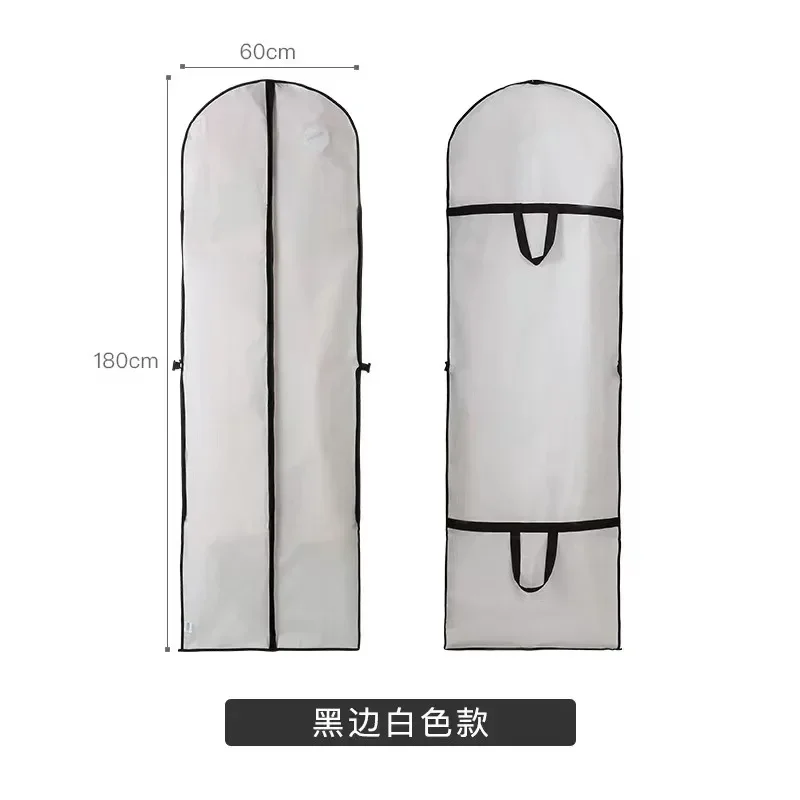 Clothes Hanging Dust cover wedding Dress Cover Suit Coat Storage Bag Garment bags Organizer  60x180cm