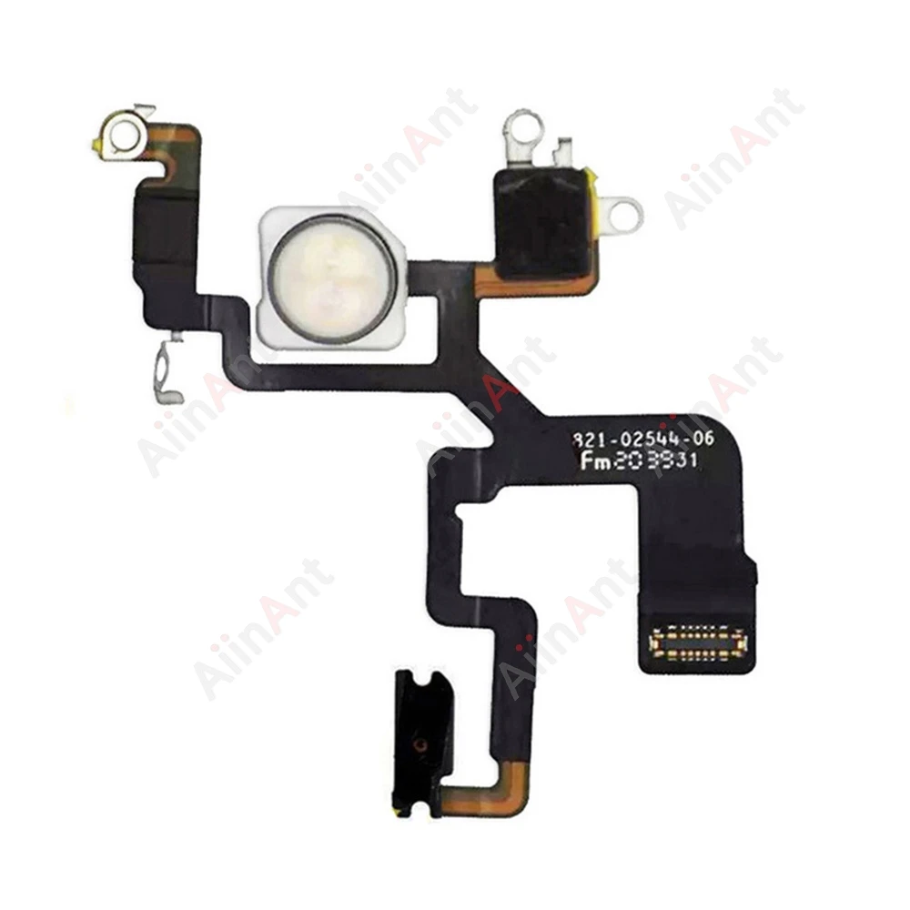 AiinAnt Power Volume Flash Light FlashLight Flex Cable For iPhone 12 13 14 15 Pro Max Mini Plus Phone Repair Spare Parts