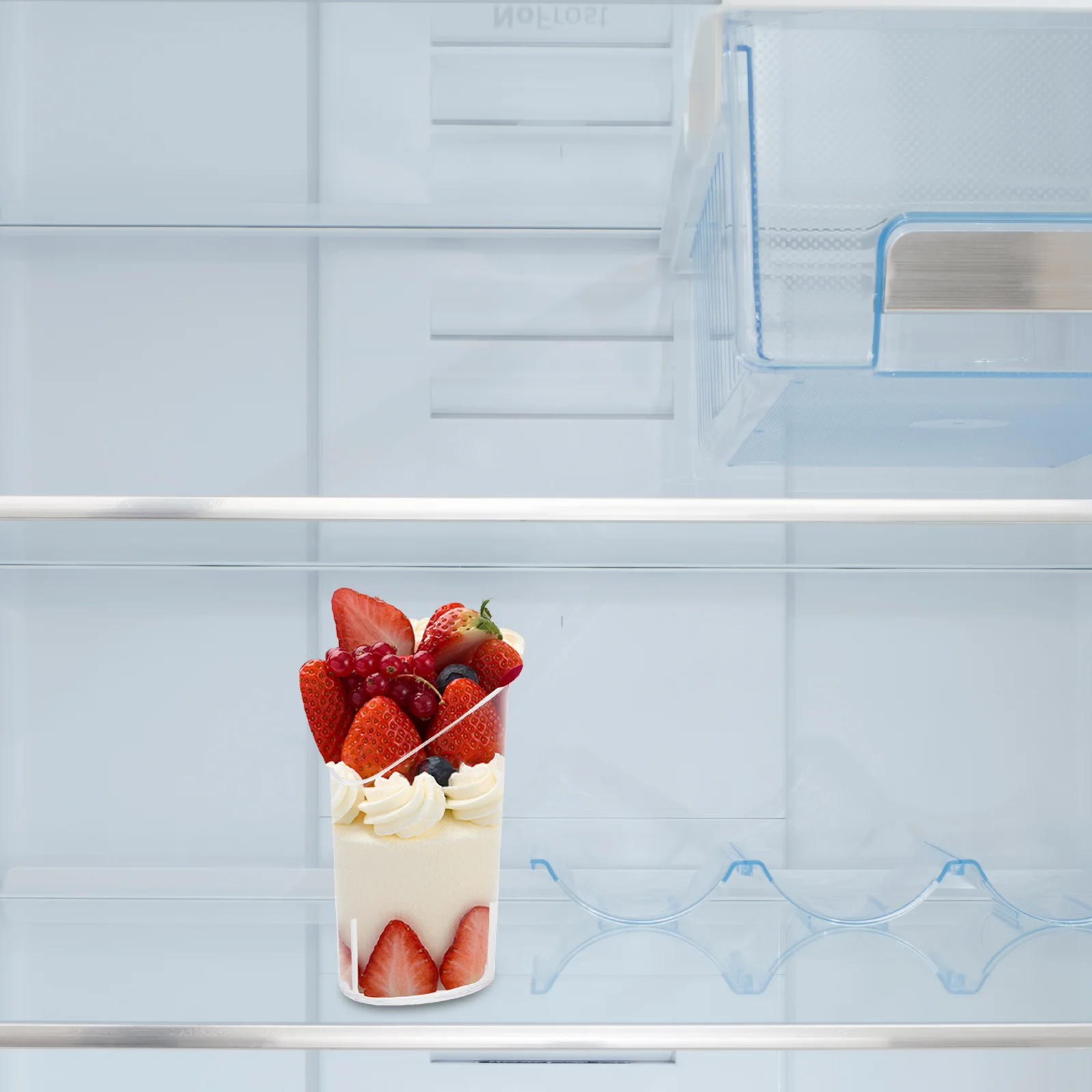 

50Pcs Household Dessert Cups Stackable Transparent Plastic Mini Tiramisu Cups for Parties Events Catering Services