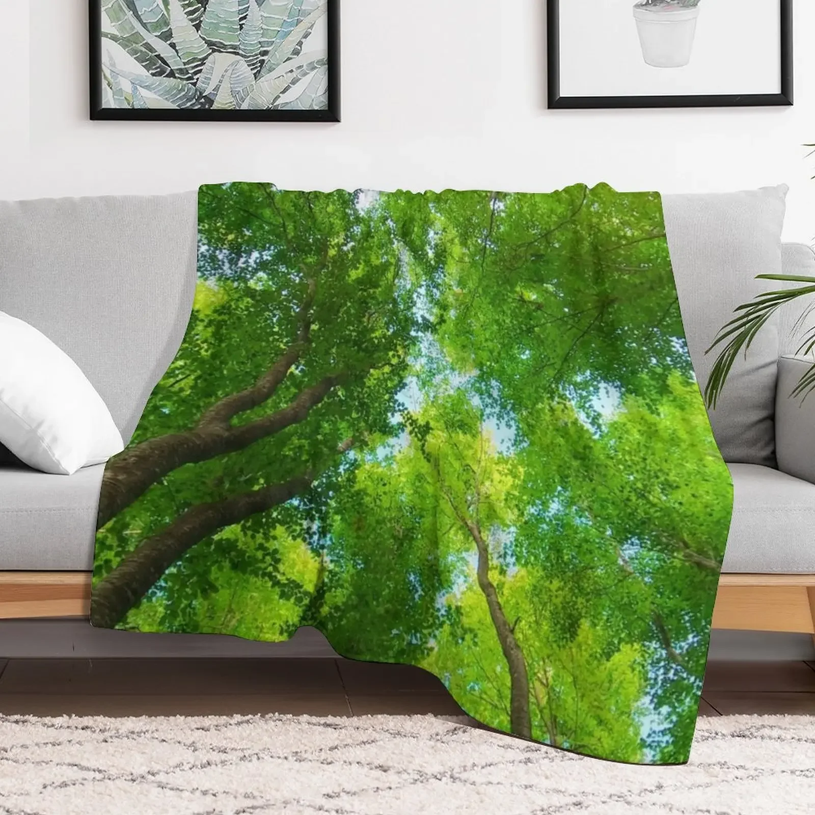 Green Forest Earth Kingdom Beautiful Designs Throw Blanket Soft Plush Plaid Soft Beds For Sofa Thin Hair Blankets