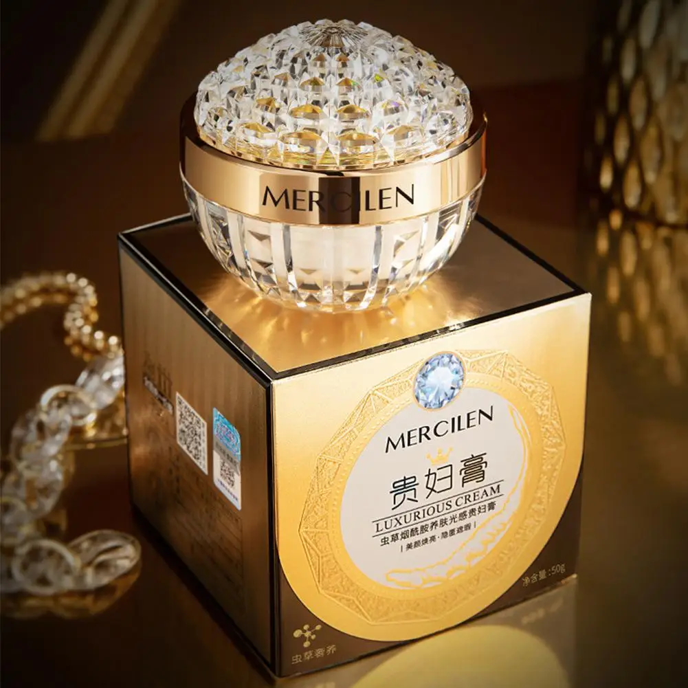 mercilen-cordyceps-sinensis-creme-firmador-e-lifting-com-nicotinamida-colageno-suaviza-rugas-creme-facial-hidratante-e-clareador