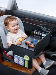 Bandeja coche con mesa y seguridad para gatos y perros