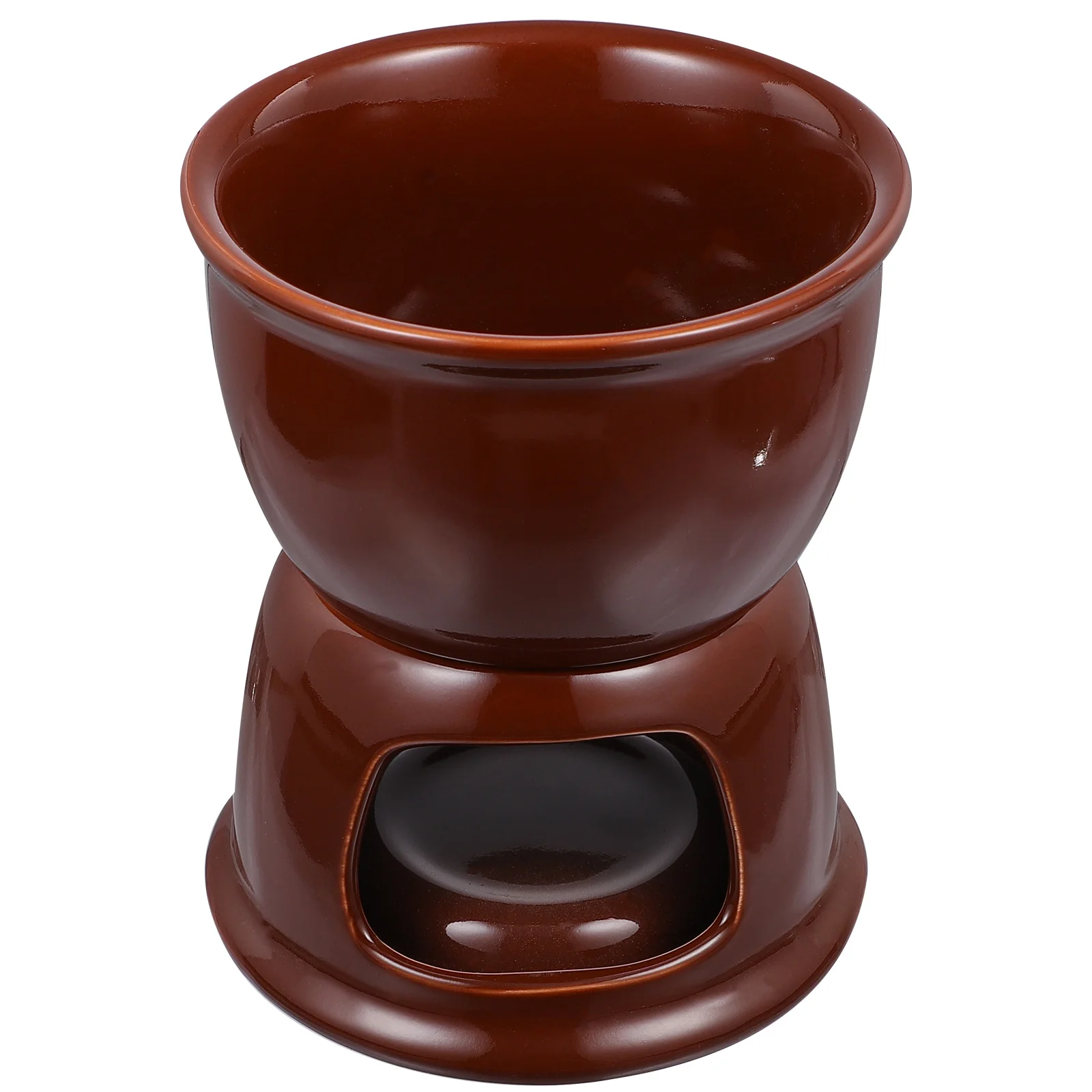 

1Set Chocolate Melting Pot Ceramic Fondue Cheese Melting Pot Butter Warmer for Kitchen Party Dessert Fondue Kitchen Gadget