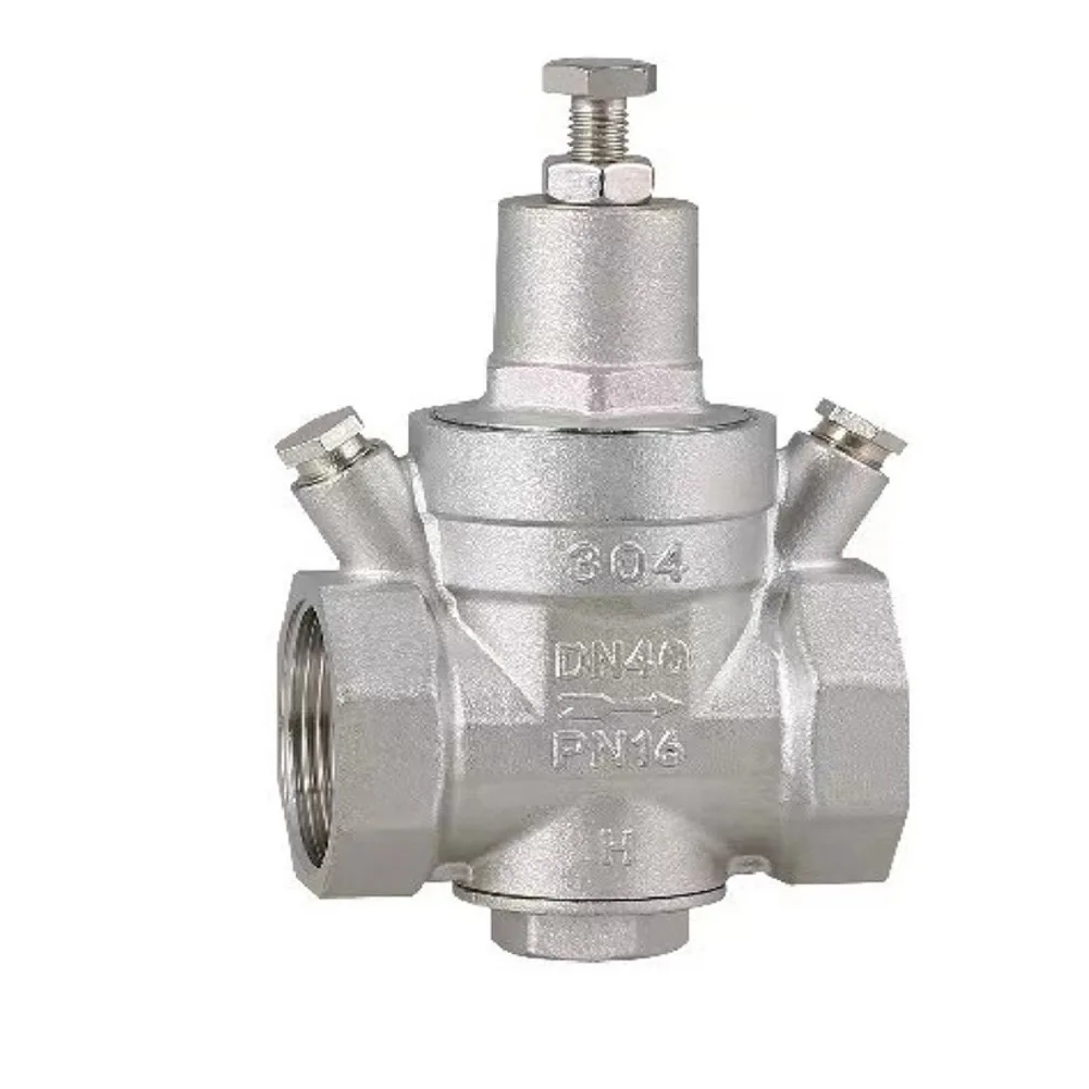 

Редукционный клапан из нержавеющей стали 304 для систем контроля давления, с номинальным давлением 1,6 МПа и размерами DN 15, DN 20