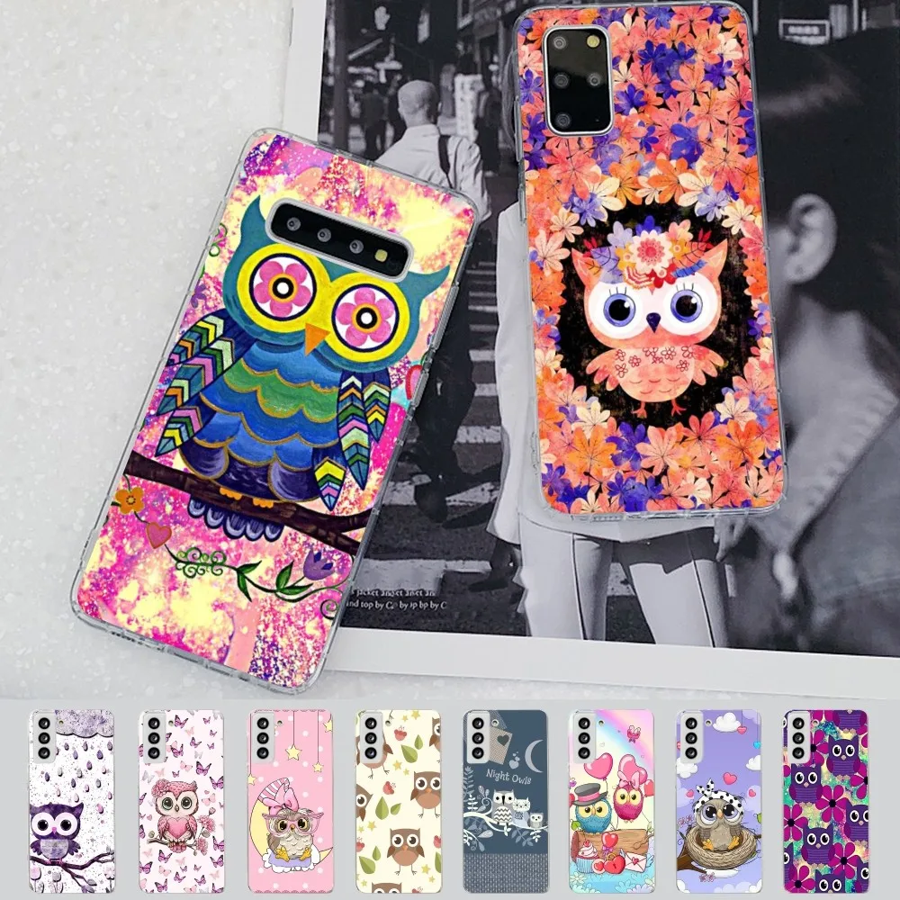 Owl Bird Cute Phone Case For Samsung S21 A10 For Redmi Note 7 9 For Huawei P30Pro Honor 8X 10i Cover