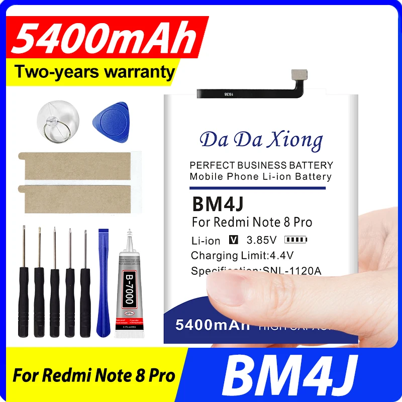 2026 Years 5400mAh BM4J 100% New Battery For Xiaomi Redmi No