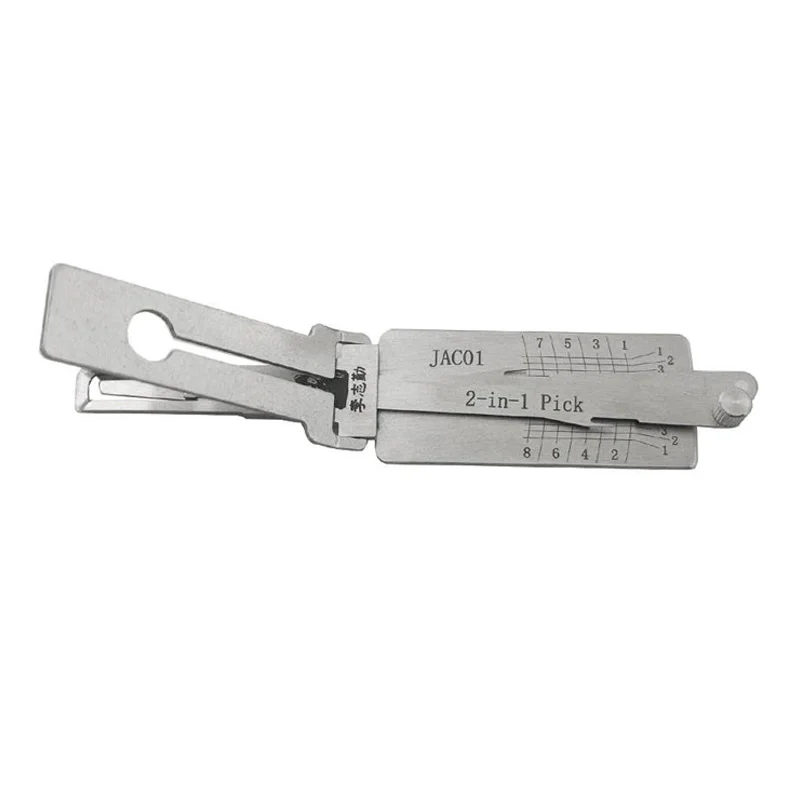 Lishi 2 in 1 Lock Pick JAC01 Original Decoder Ignition Car Door Open for JAC Truck Models Vertical Milling