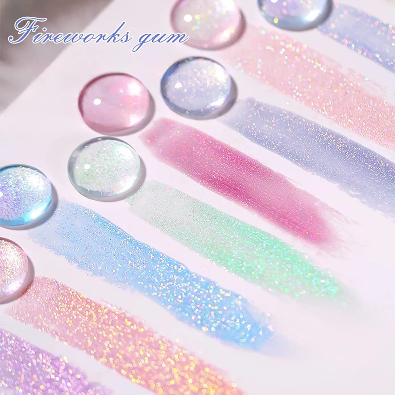 

1pcs WS Spring Summer Nail Super Flash Ice Transparent Pink Blue Polarized Diamond Gel Nail Polish Brilliant Flash Nail Supplies