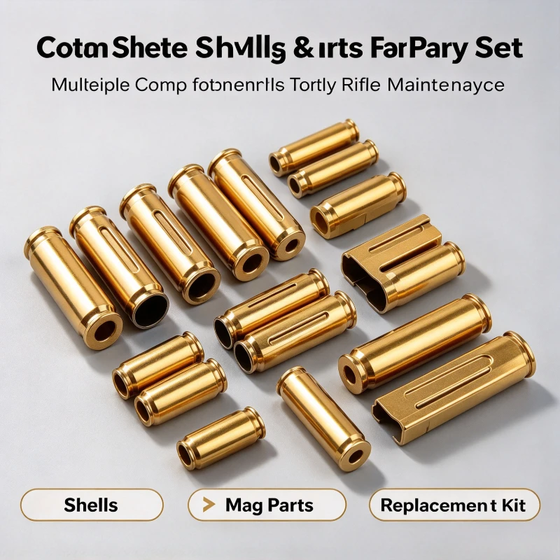 Toy Rifle Accessory Metal Shell Mag Components, Realistic Shell Ejecting, Long Lasting Coating, Outdoor Game Parts