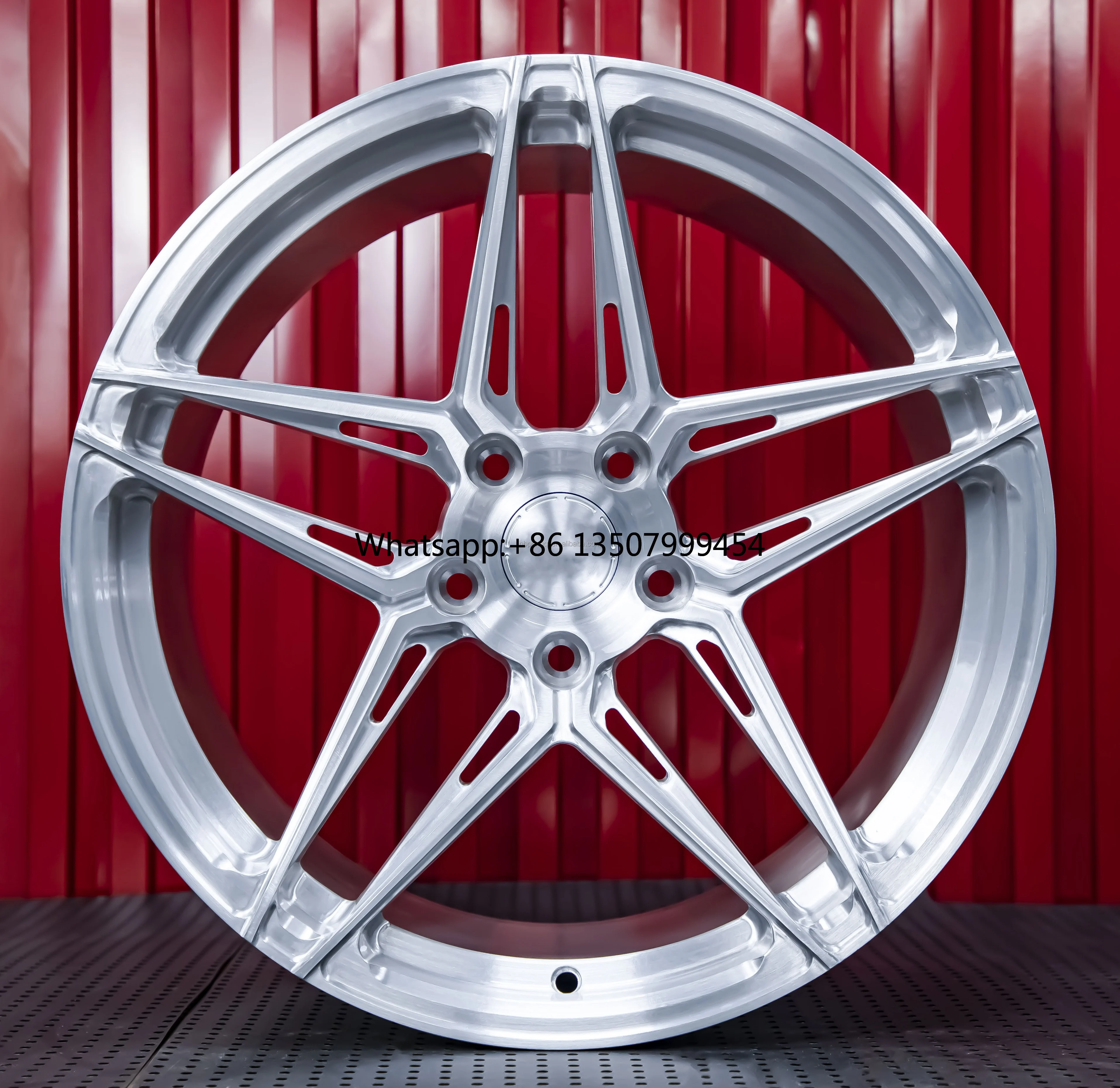 

New Design Aluminium Alloy Forged Five Spoke Passenger Car Wheels 18/19/20 Inch Painted 30mm Custom Logo Cap C4/C6/C7/C8