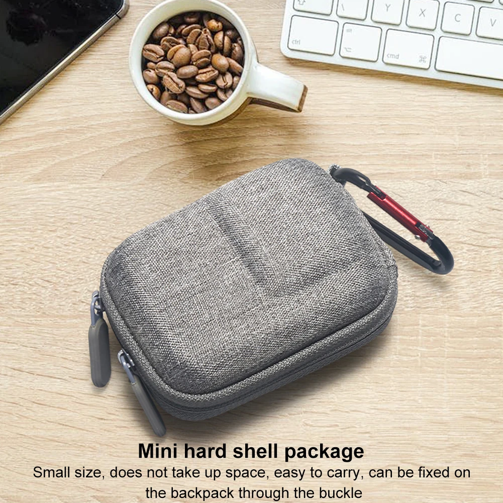 Bolsa de almacenamiento portátil para DJI OSMO Action 5 Pro/4/3, Estuche De Viaje con doble cremallera y mosquetón, Mini estuche de transporte, accesorio